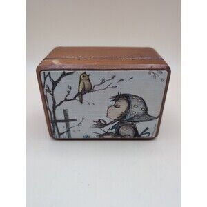 Vintage Reuge Wood Music Box #53001 Hummel Girl Design Plays Dr. Zhivago Swiss